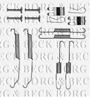 BORG & BECK bbk6316 -  Комплектующие, колодки дискового тормоза
